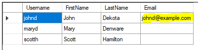 update results